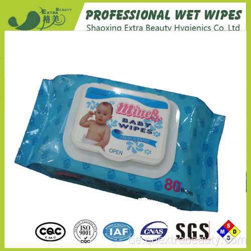 Erfrischen Sie sanft reinigende Tissue Baby Wet Wipes